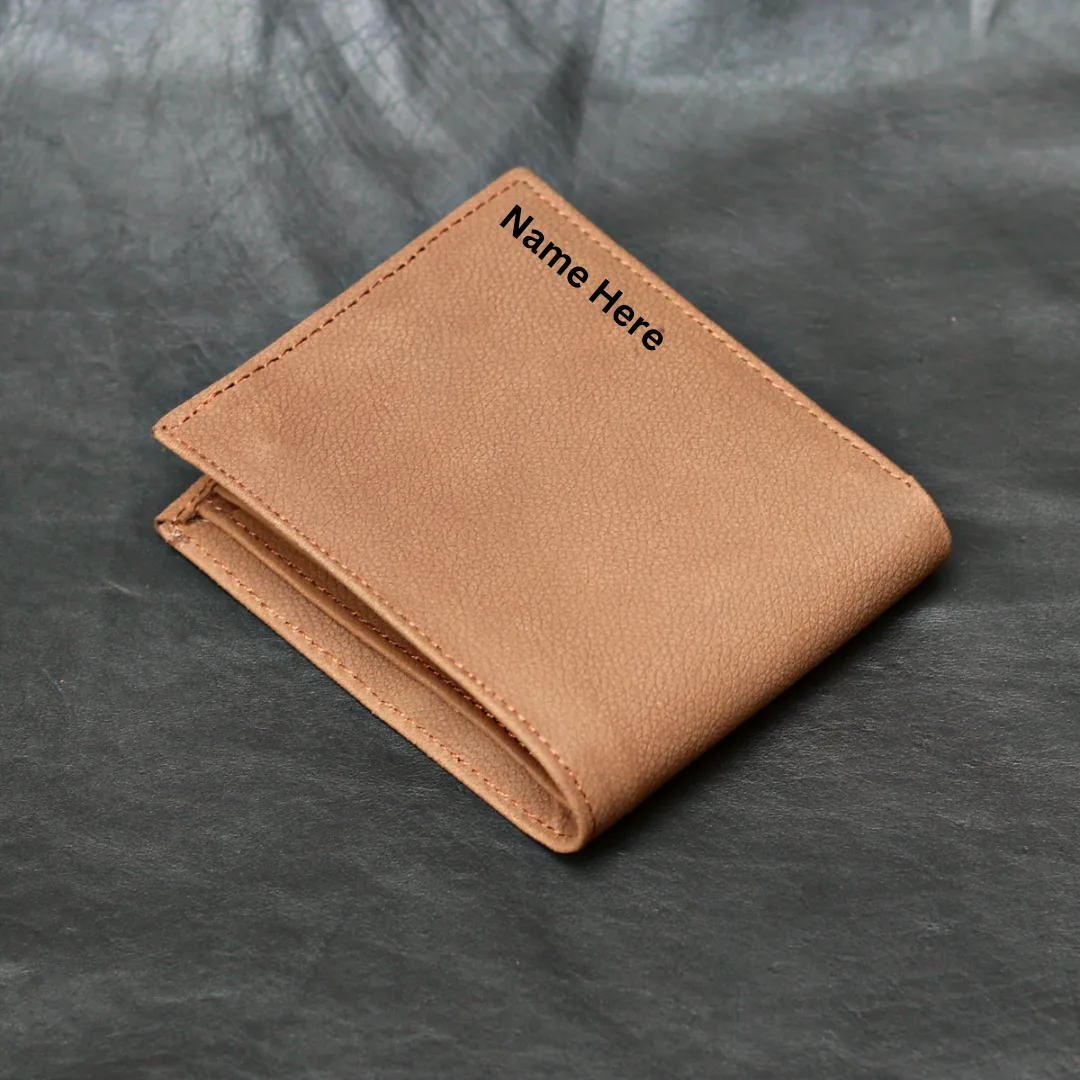 Leather Wallet with custom logo branding