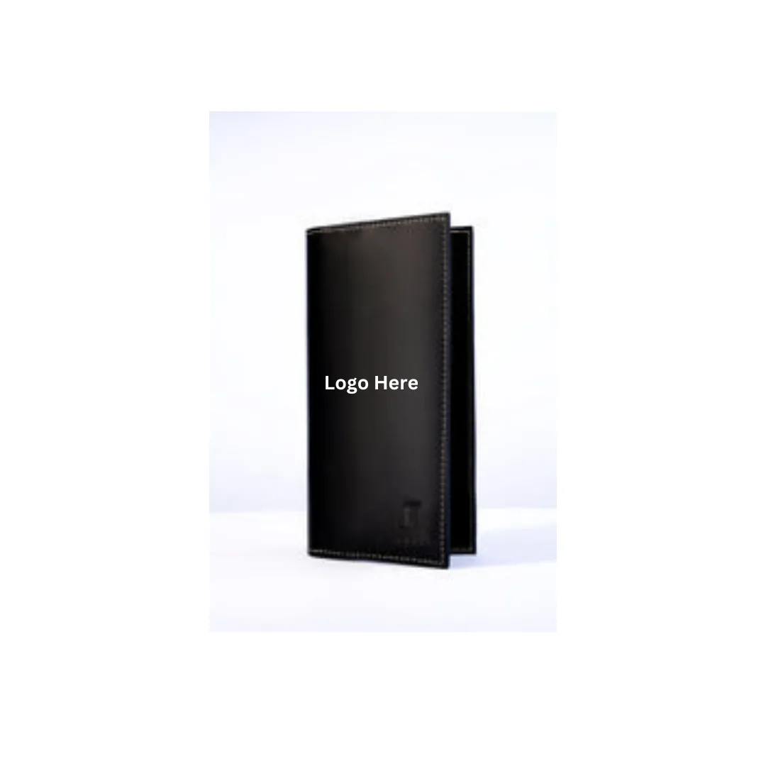 Leather Long Wallet with custom logo branding