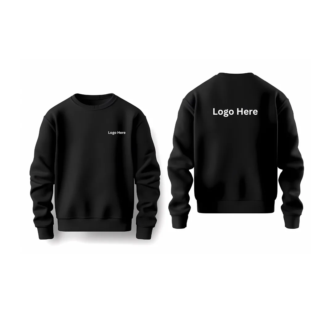 Sweatshirt with custom logo branding