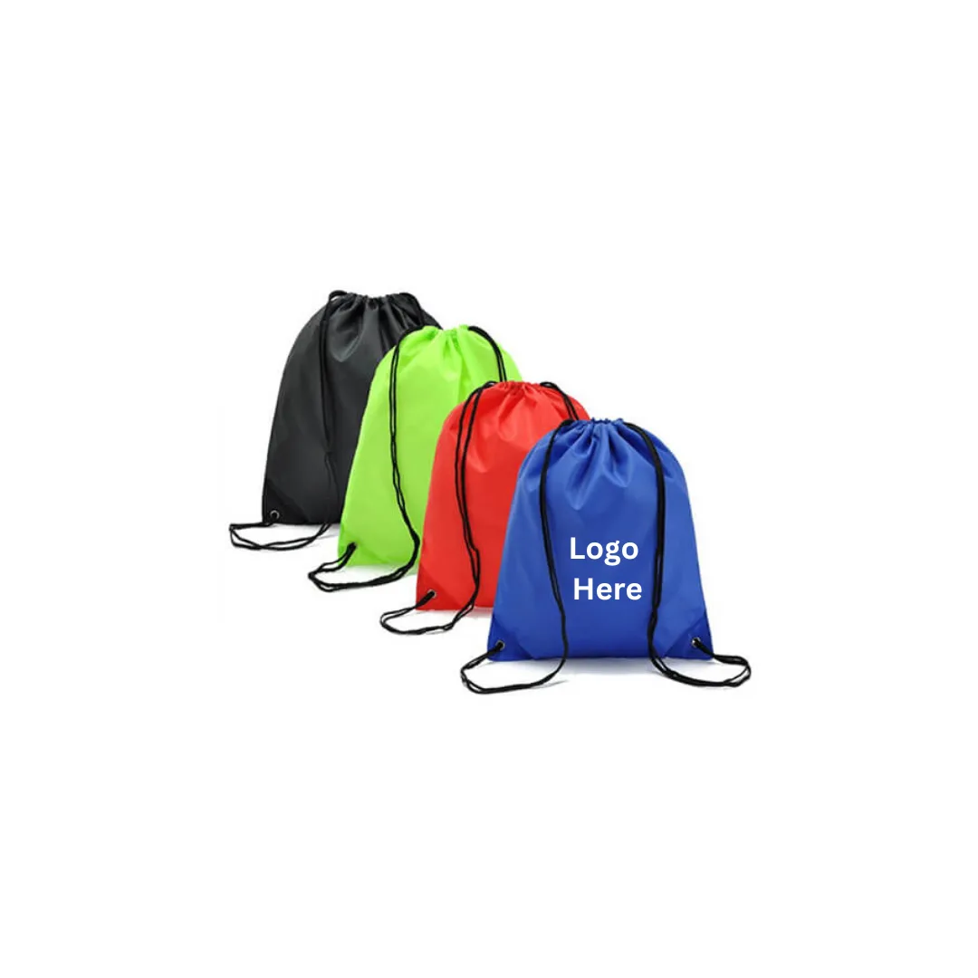 Drawstring Bags with custom logo branding