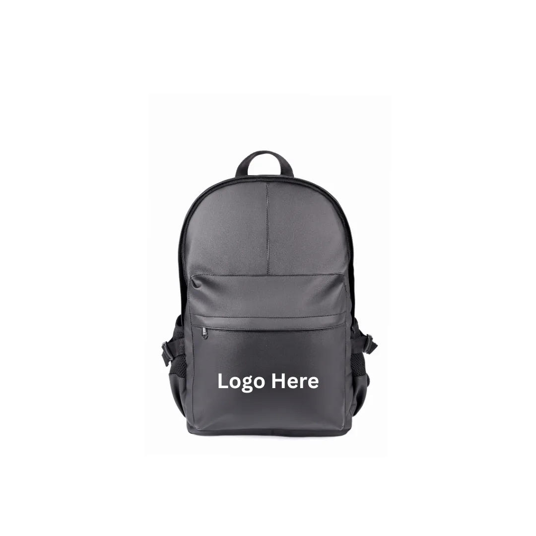 Leather Backpack with custom logo branding