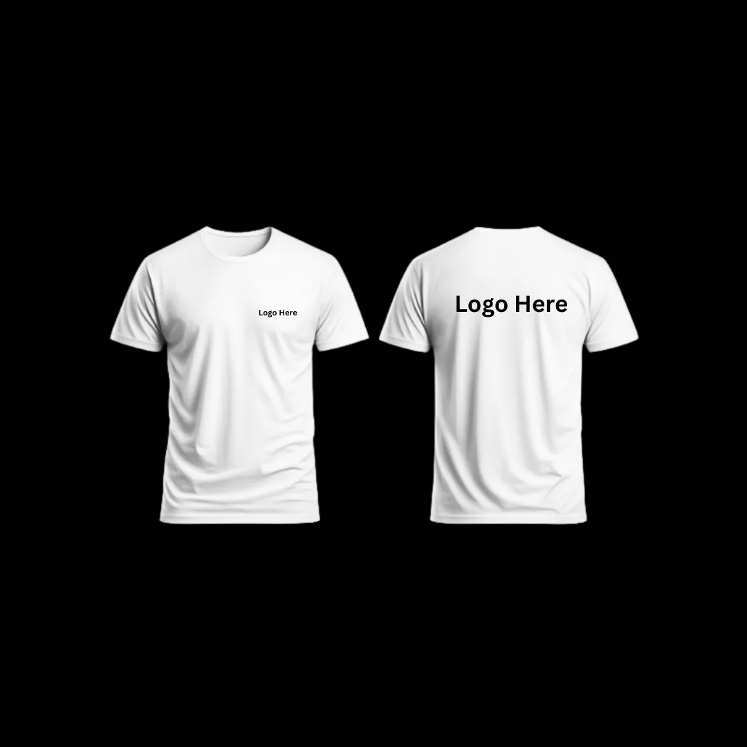 Round Neck Shirts with custom logo branding