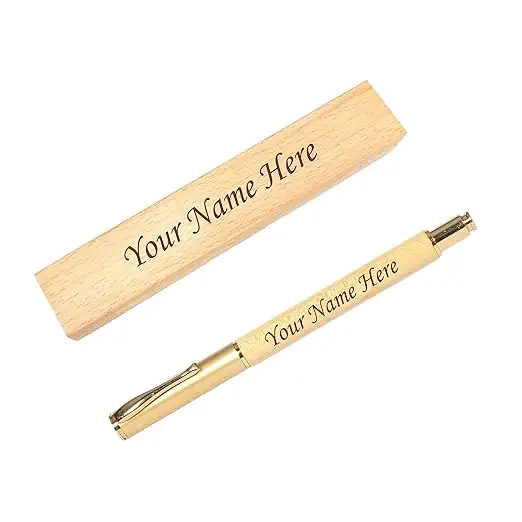 Wooden Pen With Box with custom logo branding